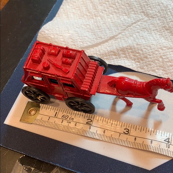 RED STAGECOACH PENCEL SHARPENER NICE DETAILS - Picture 4 of 5